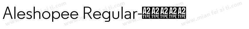 Aleshopee Regular字体转换